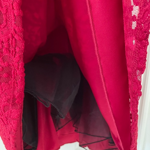 NWT Red Sparkle Short Dress Size 1 - Picture 7 of 7